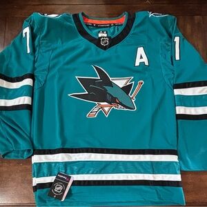 San Jose Sharks Macklin Celebrini Adult Large (52) #71 NWT